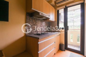 Kitchen Stylish Studio Apartment at Kebagusan City Apartment Low Floor