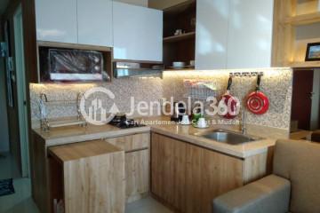 Kitchen Low Floor 2BR Apartment with City View at Tamansari Mahogany Apartment