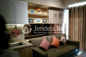 Living Room Low Floor 2BR Apartment with City View at Tamansari Mahogany Apartment