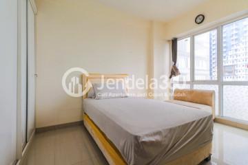 Bedroom Low Floor Studio Apartment with City View at Taman Melati Margonda Apartment