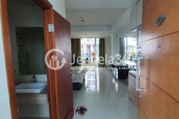 Kitchen Peaceful Studio Apartment Low Floor with City View at Ancol Mansion Apartment