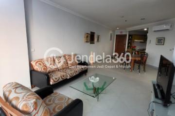 Living Room Strategic Location 3BR Apartment Middle Floor with Sea View at Menara Marina Condominium