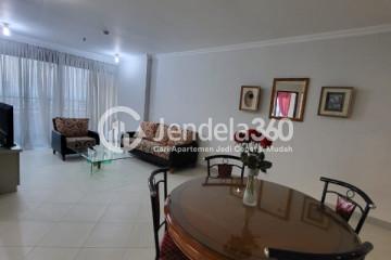 Living Room Strategic Location 3BR Apartment Middle Floor with Sea View at Menara Marina Condominium