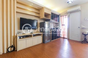 Bedroom Middle Floor Studio Apartment with City View at Green Pramuka City Apartment