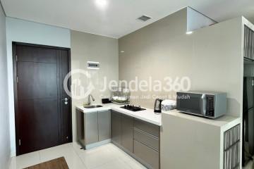 Kitchen 2BR Brooklyn Alam Sutera Apartment at Middle Floor