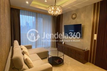 Living Room 2BR Apartment with City View at The Elements Kuningan Apartment