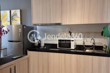 Kitchen High Floor 1BR Apartment with City View at Southgate Residence