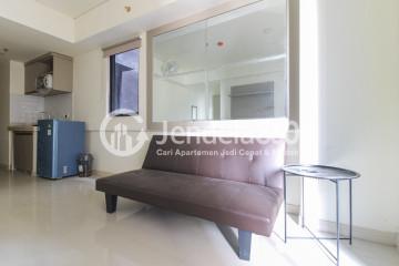 Living Room Decorative 2BR Apartment Middle Floor with City View at Meikarta Apartment