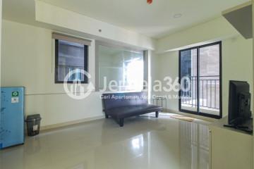 Living Room Decorative 2BR Apartment Middle Floor with City View at Meikarta Apartment