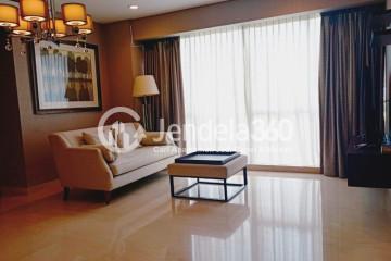 Living Room Well Located 3BR Apartment Low Floor with  View at Setiabudi Sky Garden