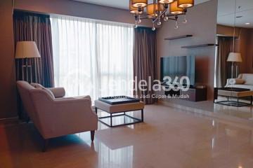 Living Room Well Located 3BR Apartment Low Floor with  View at Setiabudi Sky Garden