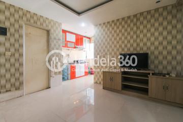 Living Room Good Deal 1BR Apartment Low Floor with  View at Menteng Square Apartment