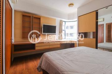 Bedroom 1 Middle Floor 2BR Apartment with Swimming Pool View at Sudirman Tower Condominium