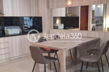 Dining Room Simply Look 2BR Apartment High Floor with City View at Somerset Kencana Residence