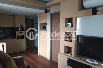 Living Room Flawless 1BR Apartment at Tamansari The Hive Middle Floor