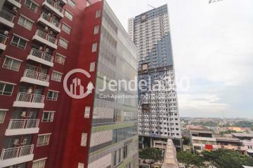 Balcony Excellent Studio Apartment Low Floor with City View at Taman Melati Margonda Apartment