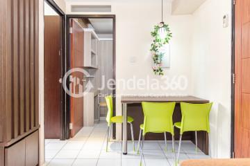 Dining Room Trendy 2BR Apartment at Kebagusan City Apartment Middle Floor