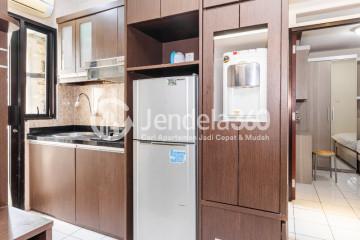 Kitchen Trendy 2BR Apartment at Kebagusan City Apartment Middle Floor