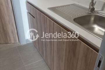 Kitchen High Floor 3BR Apartment with City View at Menara Jakarta Apartment