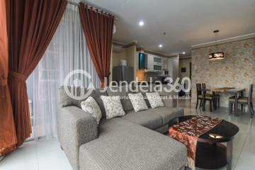 Living Room 2BR Apartment with City View at Sahid Sudirman Residence