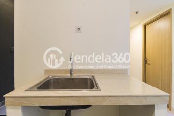 Kitchen 2BR Apartment with City View at Meikarta Apartment