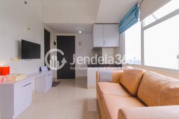 Living Room Comfortable 2BR Apartment Middle Floor with  View at Serpong Garden Apartment