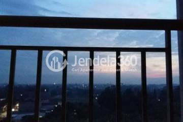 Balcony Restful Studio Apartment at Serpong Green View Apartment Low Floor