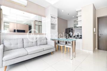 Living Room 2BR Apartment with City View at Ciputra International Puri