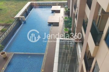 Balcony Low Floor Studio Apartment with City View at Sakura Garden City Apartment