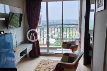 Living Room Serpong Green View Apartment 2BR Fully Furnished