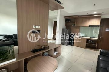 Living Room Homey 2BR Apartment Low Floor with  View at M Town Signature Serpong