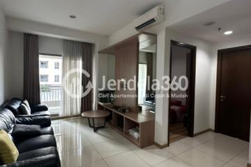 Living Room Homey 2BR Apartment Low Floor with  View at M Town Signature Serpong