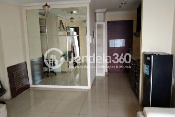 Living Room Middle Floor 2BR Apartment with City View at Best Western Mangga Dua