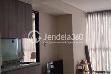 Living Room 1BR Apartment with City View at Ciputra World 2 Apartment