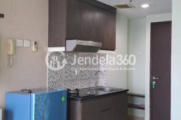 Kitchen Cozy Studio Apartment at Grand Dhika City Apartment Low Floor