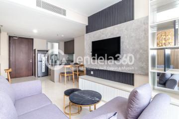 Living Room Relaxed 2BR Apartment Low Floor with  View at Ciputra World 2 Apartment