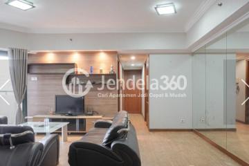 Living Room Modern 3BR Apartment at Aryaduta Suites Semanggi Tower C