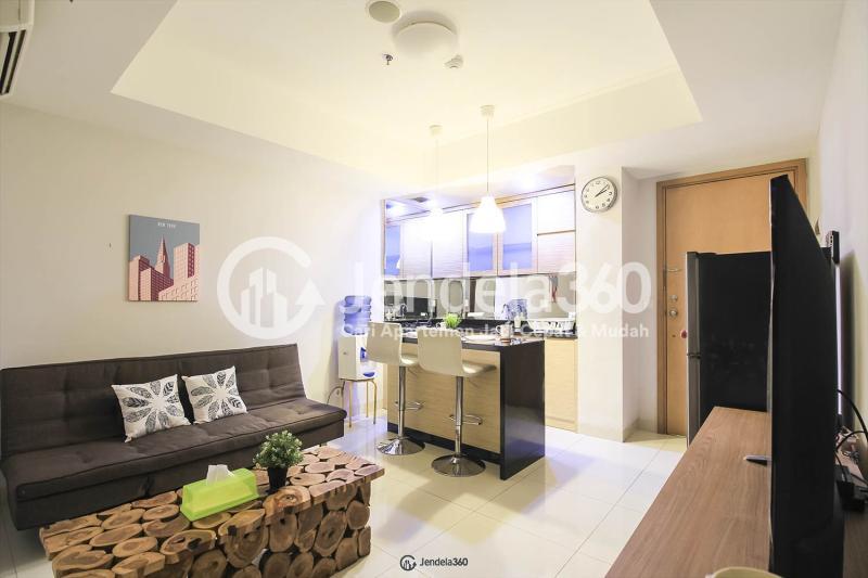 Living Room Spacious and Minimalist 1BR Apartment at The Mansion Kemayoran Jasmine Tower Doroda