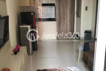 Living Room Relaxed 1BR Apartment Middle Floor with City View at Pejaten Park Residence