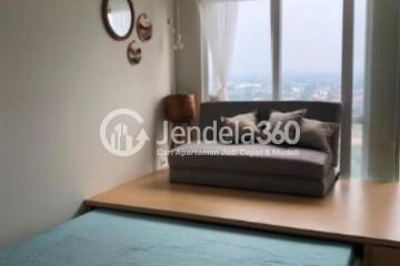 Bedroom Low Floor Studio Apartment with City View at The Breeze Bintaro Apartment