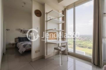 Living Room Middle Floor Studio Apartment with City (Timur) View at Tree Park BSD