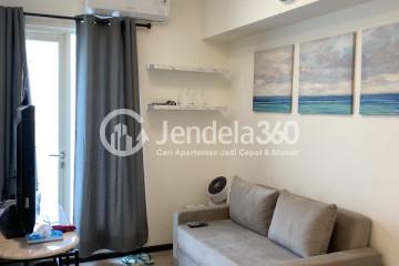 Living Room Tidy 1BR Apartment High Floor with City View at Podomoro Golf View Apartment