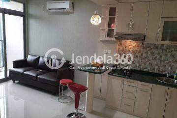 Living Room Well Located 1BR Apartment at Pejaten Park Residence Middle Floor