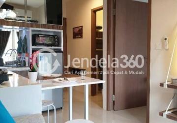 Kitchen High Floor 2BR Apartment with Toll View at Podomoro Golf View Apartment