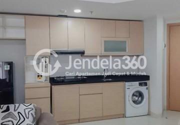 Kitchen Middle Floor 2BR Apartment with Pool and golf field View at The Mansion Kemayoran Jasmine