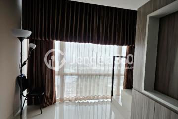 Living Room Middle Floor 1BR Apartment with City View at U Residence Karawaci