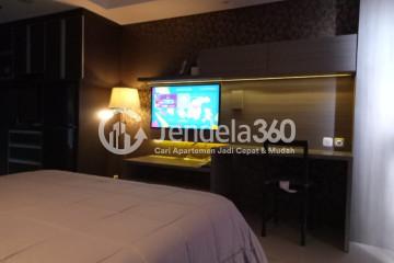 Bedroom Restful Studio Apartment Middle Floor with City View at Bogor Icon Apartment