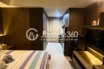 Bedroom Restful Studio Apartment Middle Floor with City View at Bogor Icon Apartment