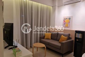 Living Room Middle Floor 2BR Apartment with Swimming Pool View at The Newton 1 Ciputra Apartment