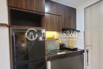 Kitchen Restful 1BR Apartment at Anwa Residence Tower 1